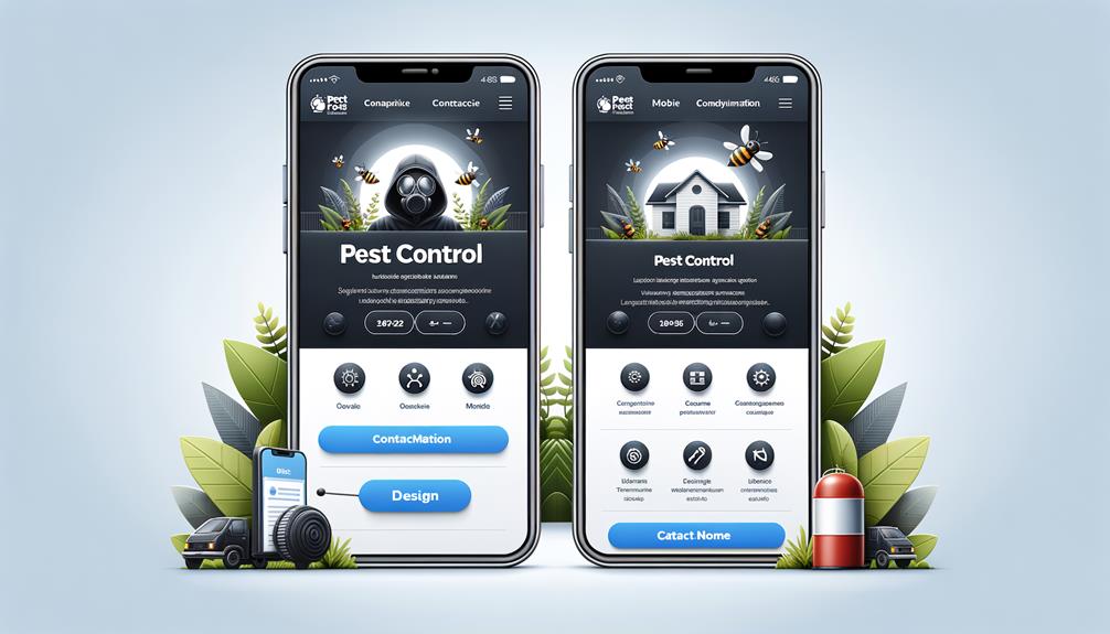 mobile friendly pest control websites